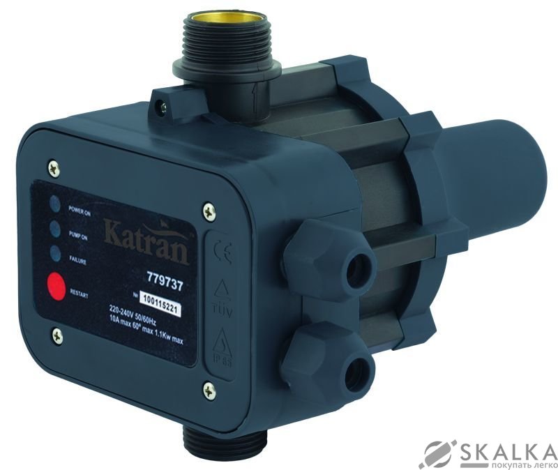 Контроллер давления электронный Katran 1.1кВт Ø1 рег давл вкл (779737) На фото Контроллер давления электронный Katran 1.1кВт Ø1 рег давл вкл (779737)