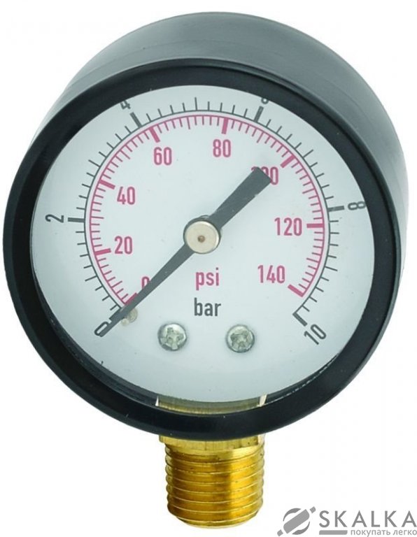 Манометр радиальный Katran 10 бар 50мм ( 779738) На фото Манометр радиальный Katran 10 бар 50мм ( 779738)