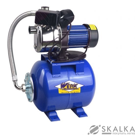 На фото Станция водоснабжения Werk XKJ-804 SA5 800Вт 1.4-2.8бар 19L (33747)