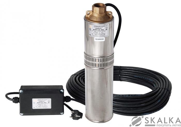 На фото Скважинный насос Водолей (БЦПЭ 0,32-32У)