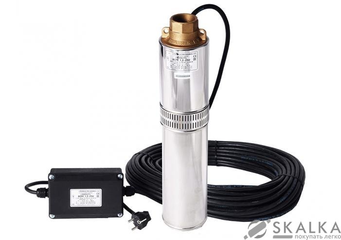 На фото Скважинный насос Водолей (БЦПЭ 0,32-40У)