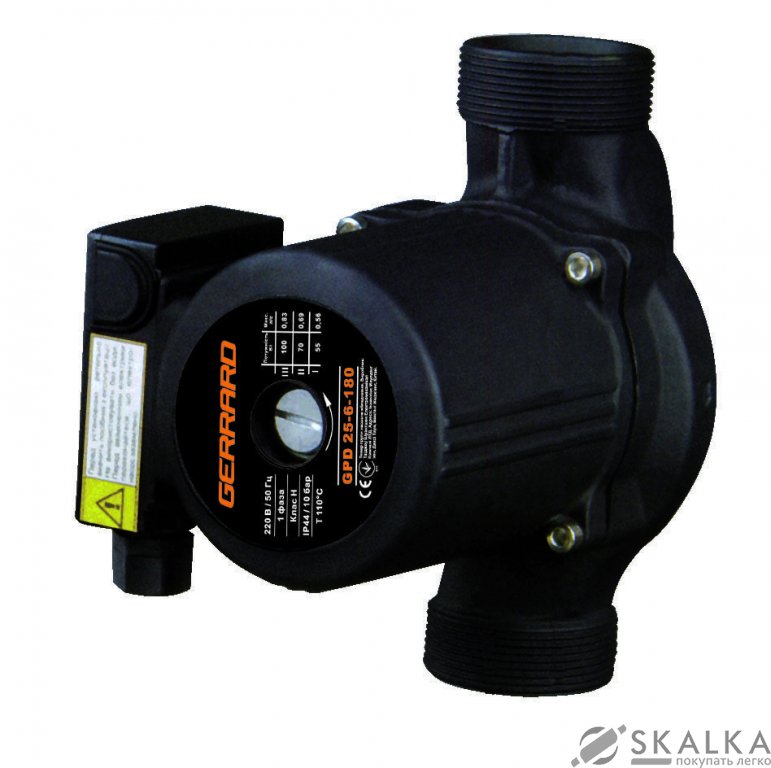 На фото Насос циркуляционный Gerrard GPD 25-6-180 (50364)