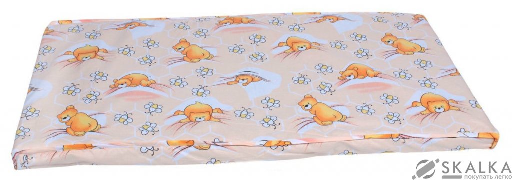 На фото Матрас детский Руно Зима-Лето 60x120 см (937Ч_персиковий)