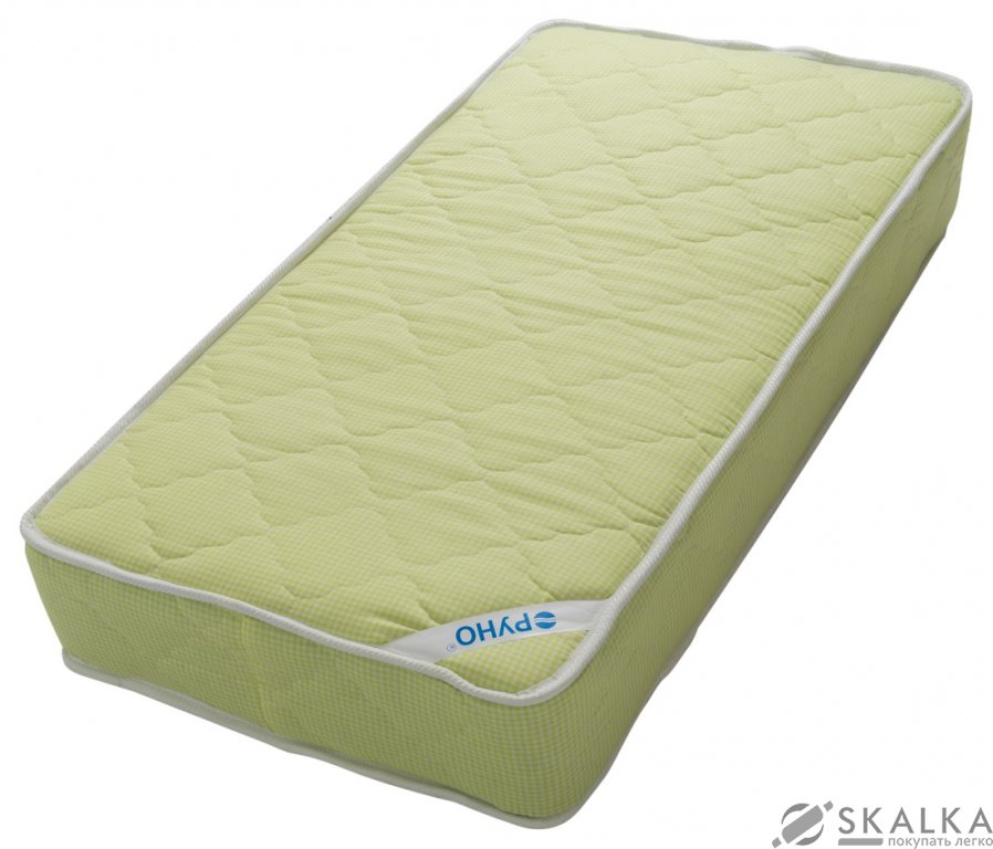 На фото Матрас детский Руно Оптимал 60x120 см (1260Б_Салатовий)