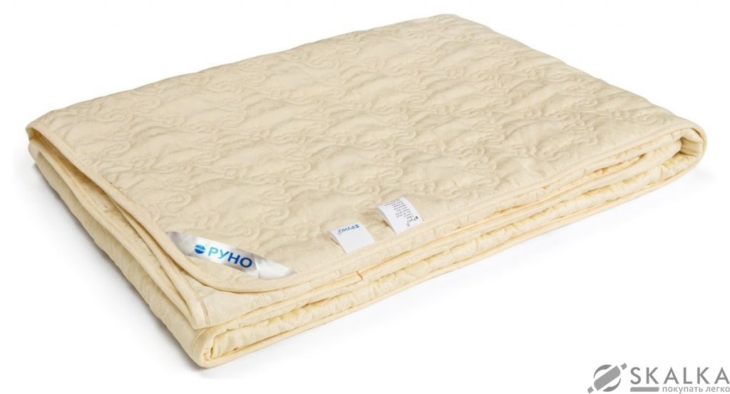 На фото Одеяло Руно Нежность Шерсть 200x220 см Молочное (322.29ШНУ_молочний)