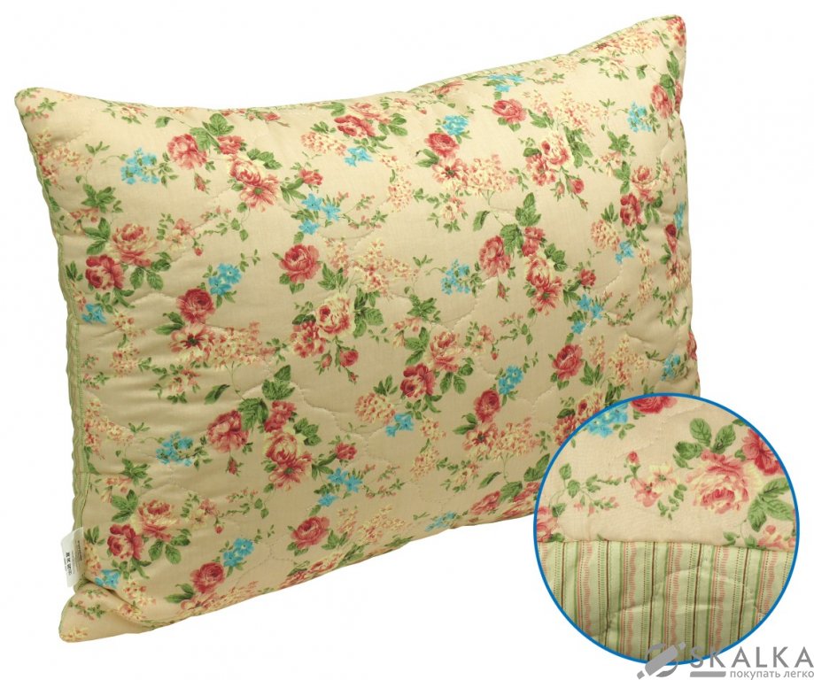 На фото Подушка Руно English style Силикон 50x70 см Бежевая (310.115СЛ English style)