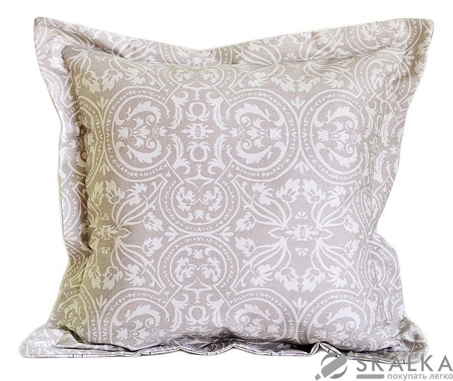 На фото Подушка Прованс Холлофайбер 40x40 см Серая (.002096)