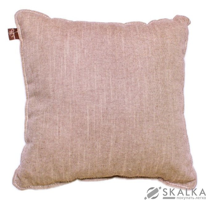 На фото Подушка декоративная Прованс Bohema Taupe 35х35 см Коричневая (.006346)