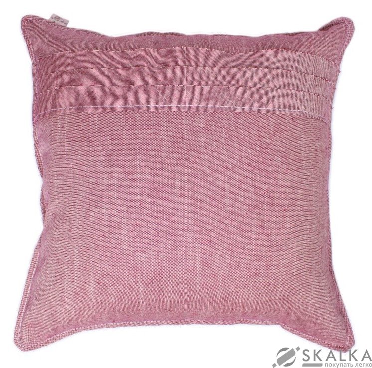 На фото Подушка декоративная Прованс Bohema Wine 35х35 см Розовая (.006348)