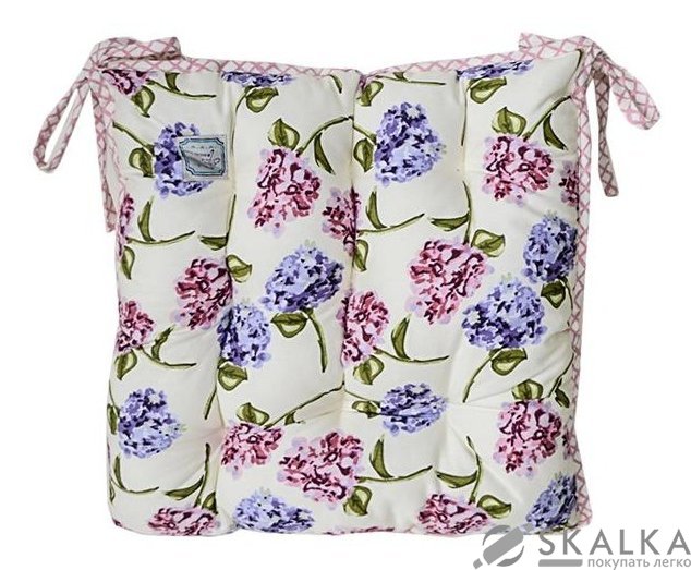 На фото Подушка для стула Прованс by Andre Tan 40x40 см Розовая клетка (.000184)