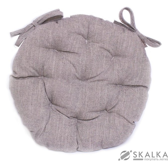 На фото Подушка для стула Прованс Bohema Antracite D-40 см Серая (.006328)