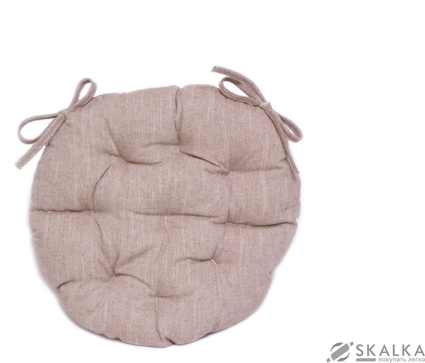 На фото Подушка для стула Прованс Bohema Taupe D-40 см Коричневая (.006322)