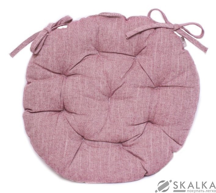 На фото Подушка для стула Прованс Bohema Wine D-40 см Розовая (.006324)