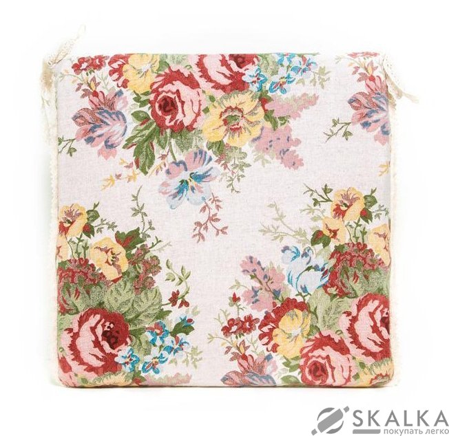 На фото Подушка для стула Прованс Gobelin 40x40 см с мережкой (.003697)