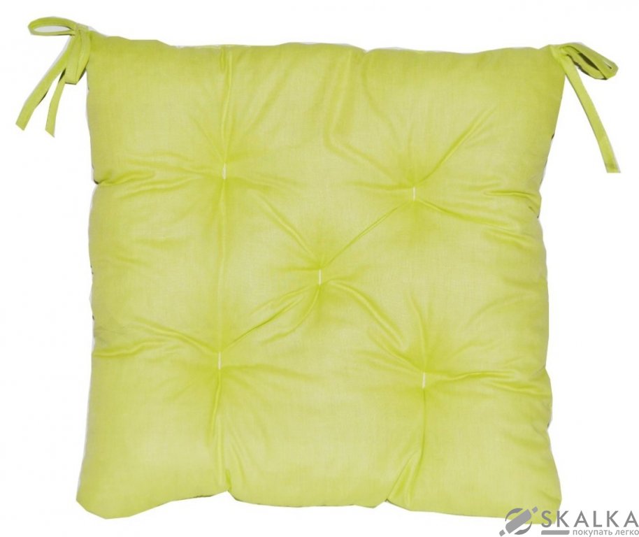 На фото Подушка для стула Прованс Лайм 40х40 см Салатовая (.007065)
