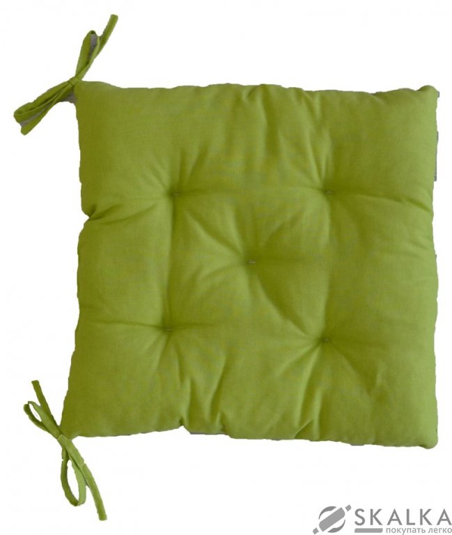 На фото Подушка для стула Прованс 40х40 см Зеленая (.008081)