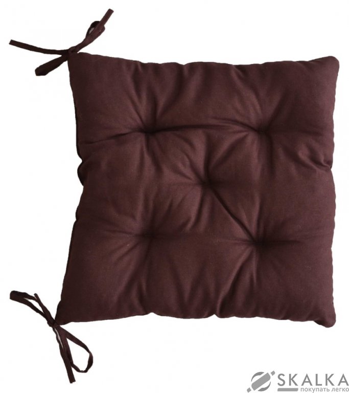 На фото Подушка для стула Прованс 40х40 см Кориченевая (.008079)