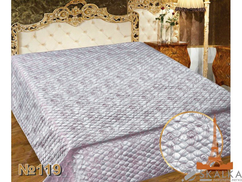 На фото Покрывало Love you Жаккард 119 230х250 см Серое