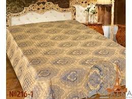 На фото Покрывало Love you Жаккард 216-1 230х250 см Бежевое