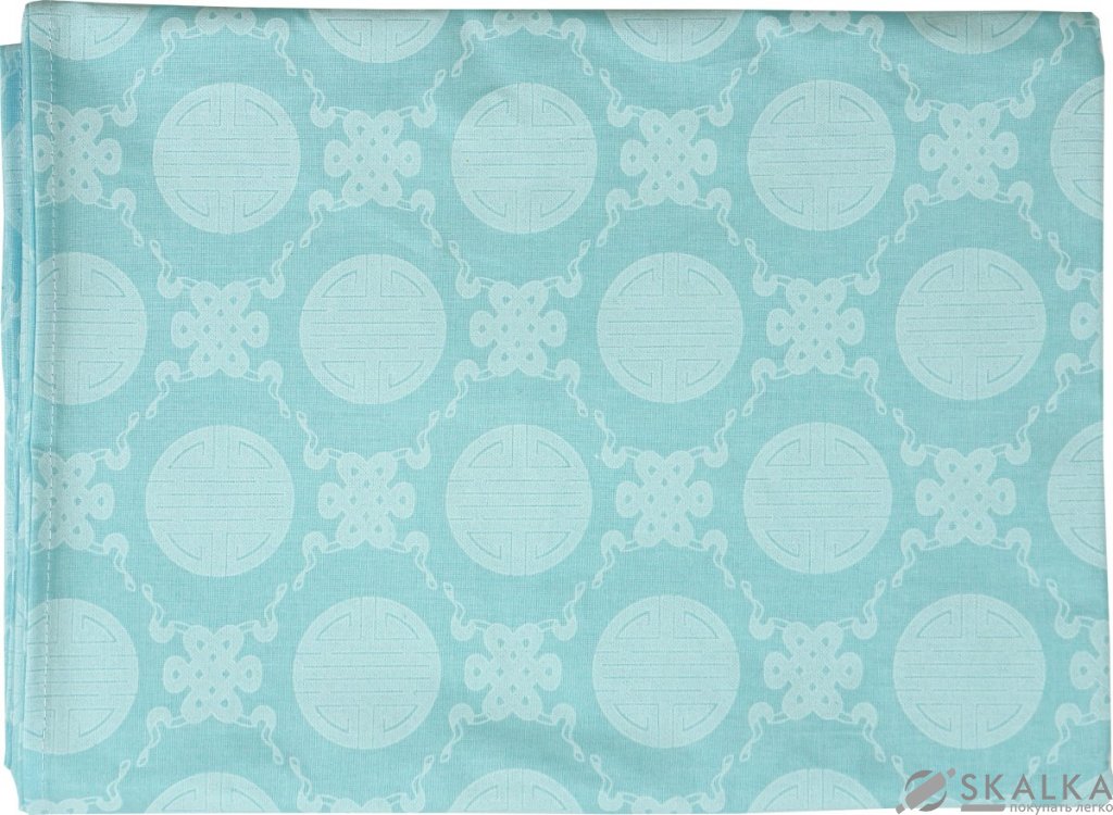 На фото Простынь Руно 200x220 см Голубая (82.114Б_Блакитний)