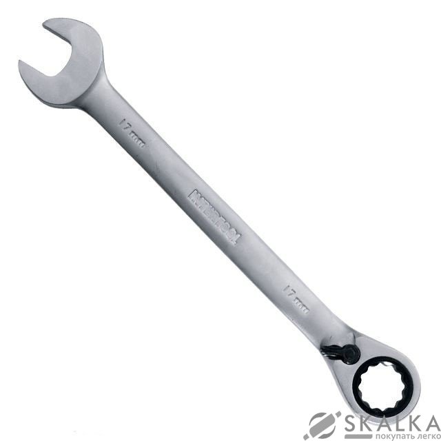 Ключ комбинированный Intertool с трещеткой 19мм CrV PROF DIN3113 (XT-1319) На фото Ключ комбинированный Intertool с трещеткой 19мм CrV PROF DIN3113 (XT-1319)