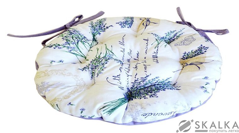 На фото Подушка для стула Прованс Лаванда Living D-40 см Синяя (.001037)