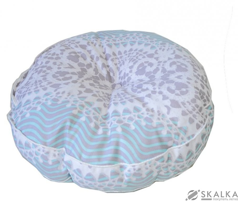 На фото Подушка декоративная Прованс by Andre Tan D-40 см Голубая (234)