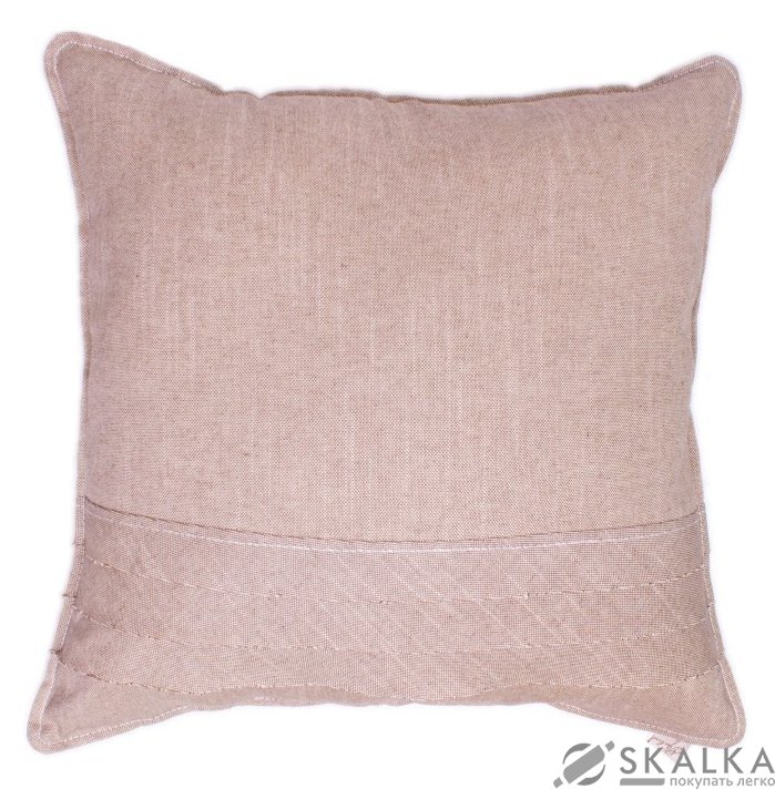 На фото Наволочка декоративная Прованс Вонема Taupe 45х45 см  (.006409)