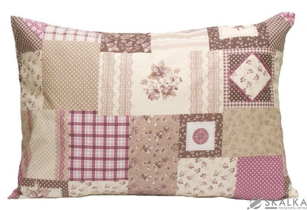 Наволочка Прованс Пэчворк розовый 50х70 см (6813) На фото Наволочка Прованс Пэчворк розовый 50х70 см (6813)
