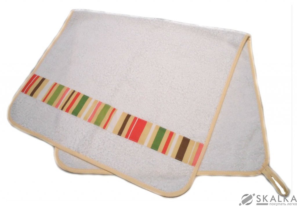 На фото Полотенце махровое Руно 40x80 см с декоративной махрой (201МУ)