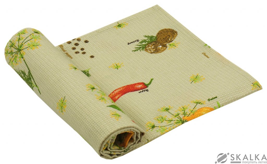 Полотенце вафельное Руно 35x70 см (217.15_Бежевий спеції) На фото Полотенце вафельное Руно 35x70 см (217.15_Бежевий спеції)