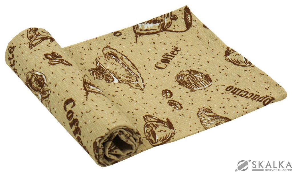 Полотенце вафельное Руно 45x80 см (202.15_Круасани) На фото Полотенце вафельное Руно 45x80 см (202.15_Круасани)