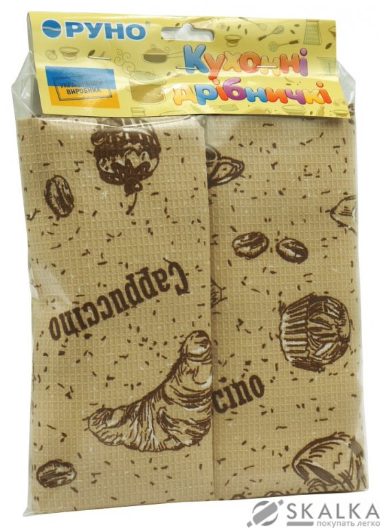 Набор вафельных полотенец Руно 45x80 см 2 шт (706Д_Круасани) На фото Набор вафельных полотенец Руно 45x80 см 2 шт (706Д_Круасани)