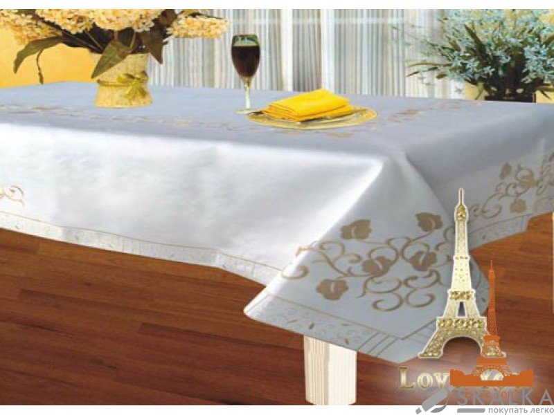 Скатерть Love you 150х220 см (YM107060А) На фото Скатерть Love you 150х220 см (YM107060А)