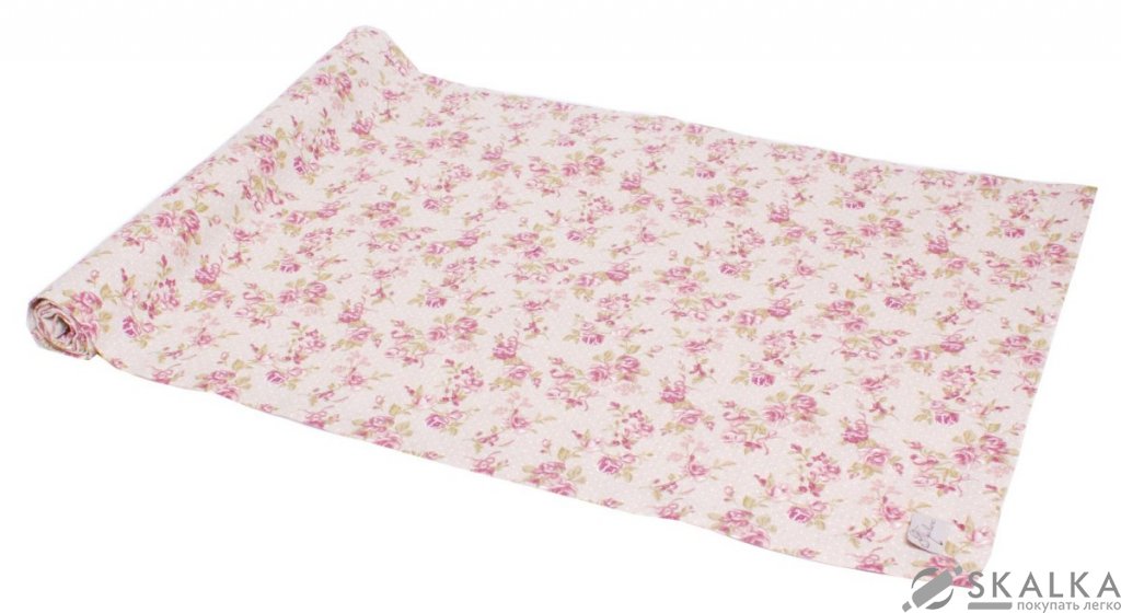 На фото Скатерть-дорожка Прованс Rosettes 120х40 см (.006520)