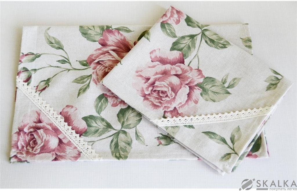 Салфетка Прованс Large pink Rose 35х45 см (.003733) На фото Салфетка Прованс Large pink Rose 35х45 см (.003733)