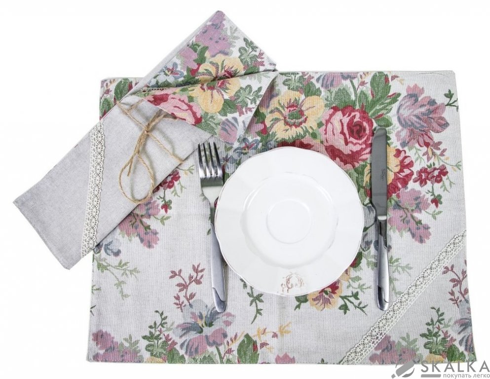 На фото Сет Прованс Gobelin с кружевом 35х45 см (.003739)