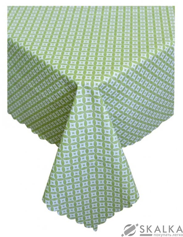 На фото Скатерть Прованс Simfoni 180х140 см Звезда зеленая (.008239)