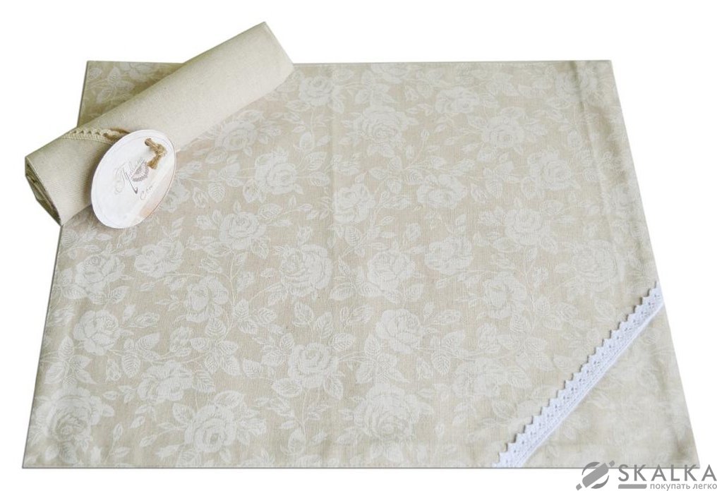 Сет Прованс White Rose с кружевом 35х45 см (.003737) На фото Сет Прованс White Rose с кружевом 35х45 см (.003737)
