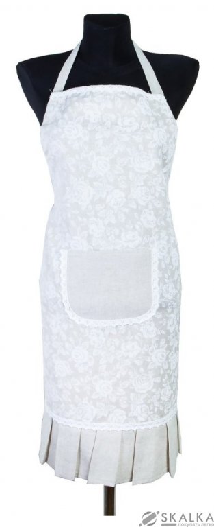 Фартук Прованс White Rose с мережкой (.003812) На фото Фартук Прованс White Rose с мережкой (.003812)