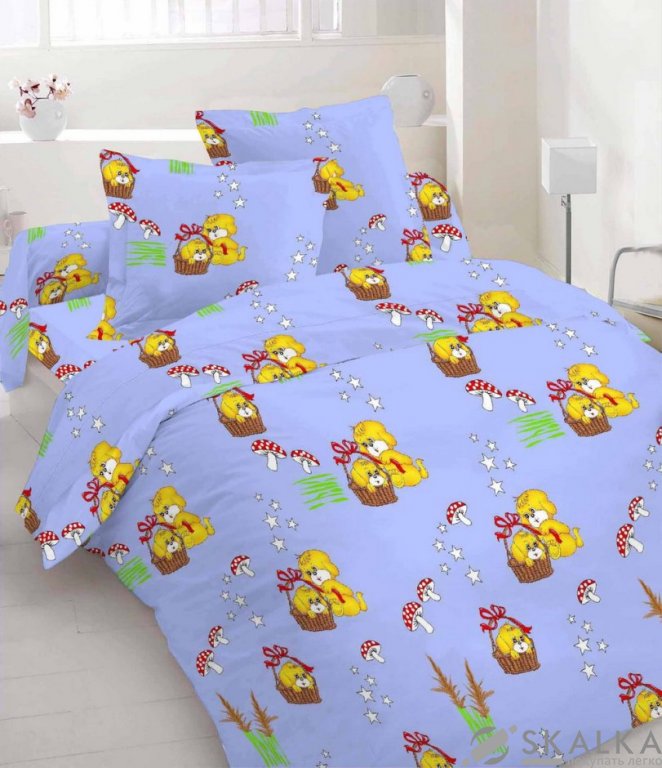 На фото Комплект постельного белья Руно 143х215 см 4шт Полуторный Синий (1.114Г_10-0117 Blue)