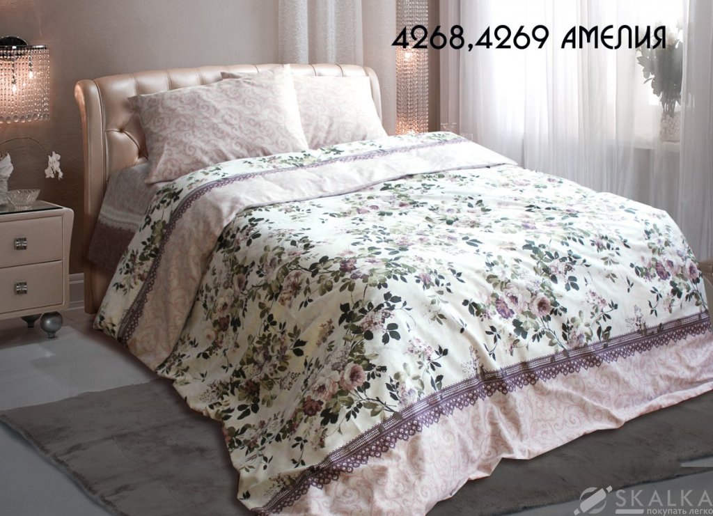 На фото Комплект постельного белья Руно Амелия 143х215 см 4шт Полуторный Бежевый (1.114Б_4268 Амелія)