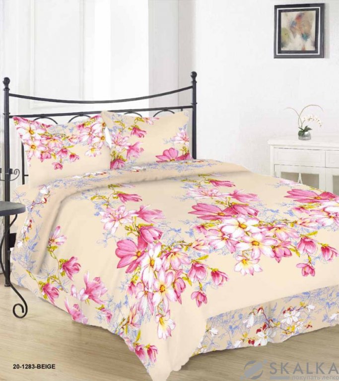 На фото Комплект постельного белья Руно 220х240 см 4шт Евро Бежевый (845.114Г_20-1283 beige)