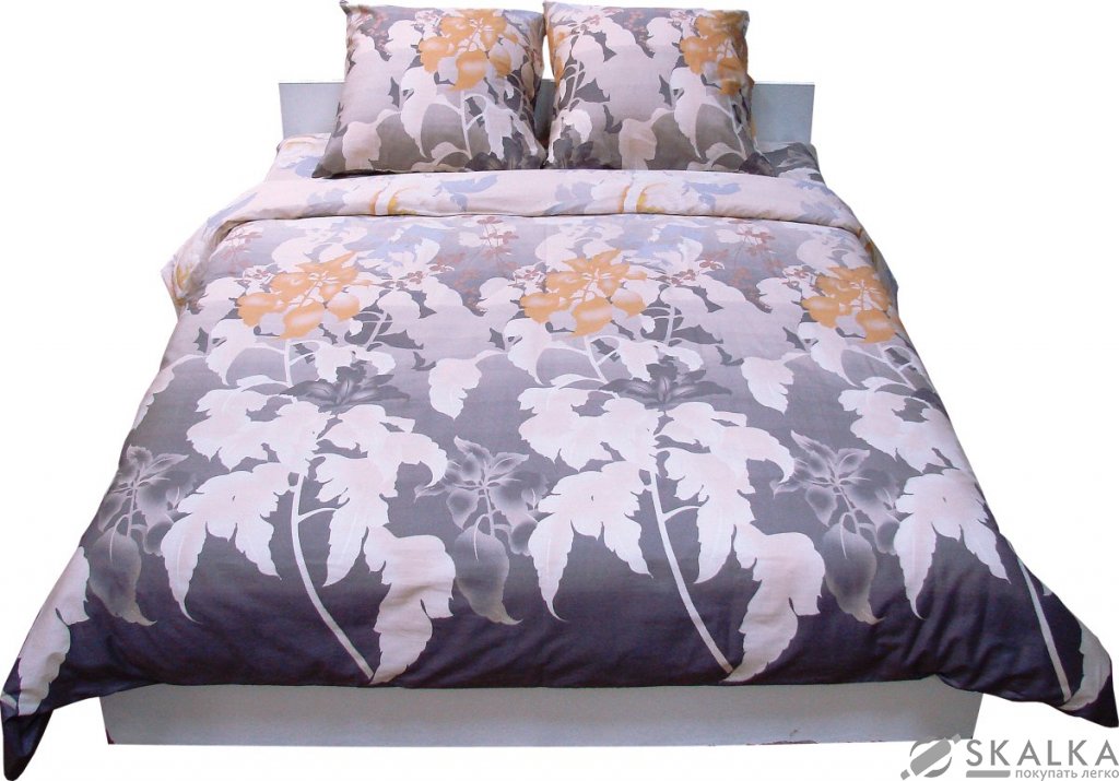 На фото Комплект постельного белья Руно 220х240 см 5шт Семейный Серый (6.114Г_20-0234 GREY)