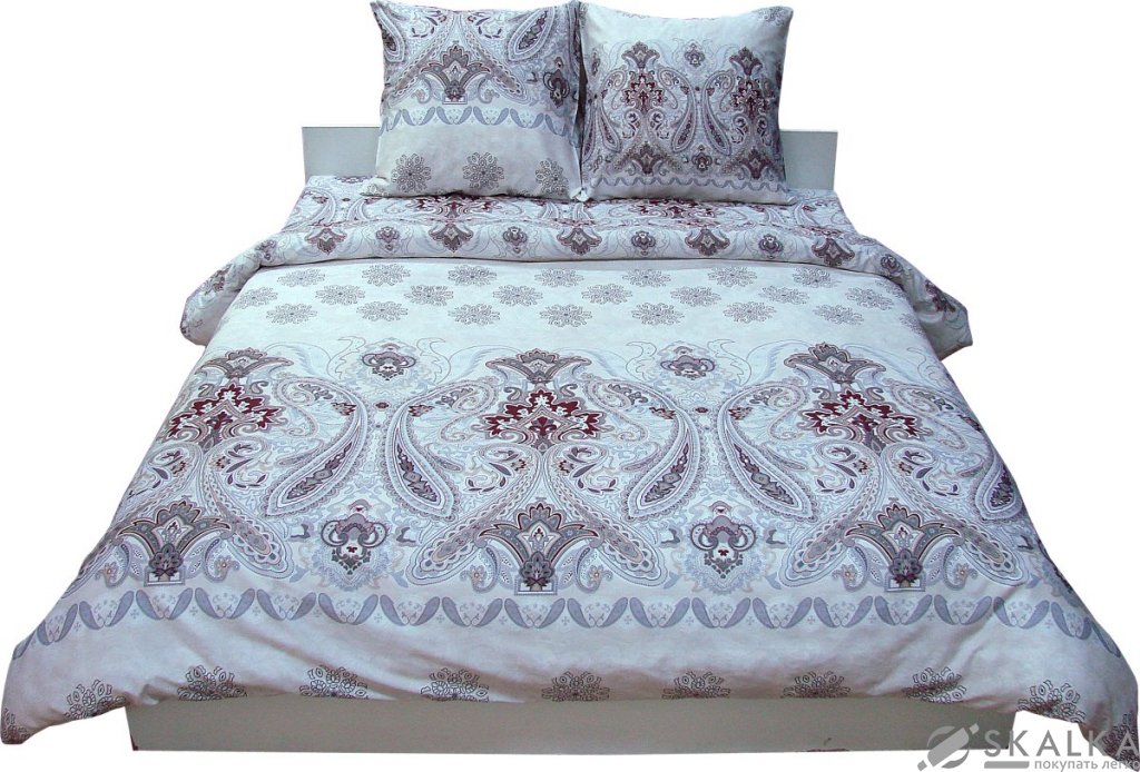 На фото Комплект постельного белья Руно 143х215 см 4шт Полуторный Серый (1.137К_3602Grey)