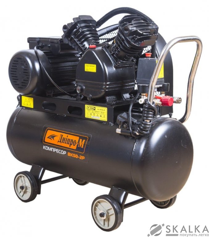 На фото Компрессор Дніпро-М ВК50-2Р 2.2кВт 50л 400л/мин 8бар 220В (70594000)