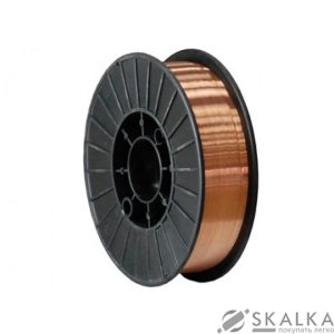 На фото Сварочная проволока Forte ER 70S-6 0.8мм 5кг Омедненная (24917)