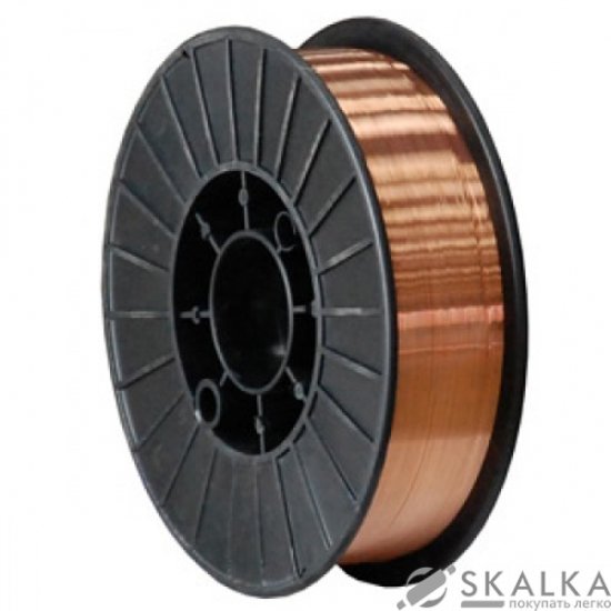 На фото Сварочная проволока Forte ER 70S-6 1.0мм 15кг Омедненная (24920)