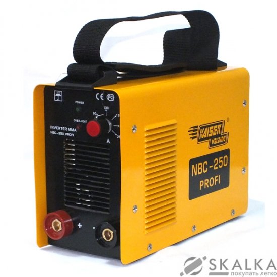 На фото Сварочный инвертор Kaiser NBC-250 PROFI 1.6-5.0 мм 20-250 А (51985)
