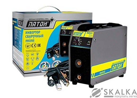 На фото Сварочный инвертор Патон ВДИ MINI 150A 1.6-4.0 мм 20-150 А (58634)